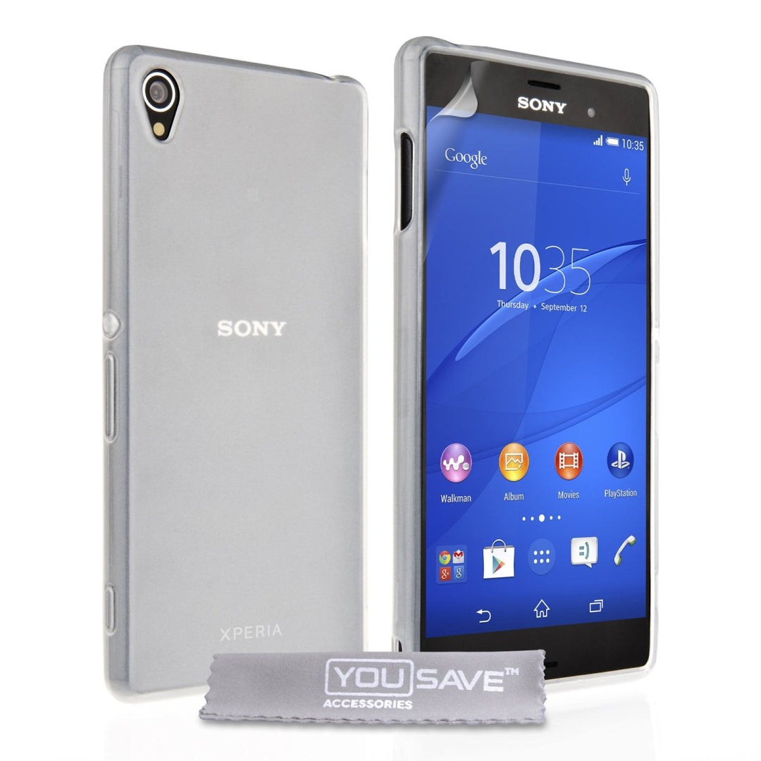 Yousave Accessories Sony Xperia Z3 Silicone Gel Case - Clear - Mobile Madhouse