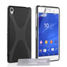Yousave Accessories Sony Xperia Z3 Silicone Gel X-Line Case - Black