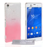 Yousave Accessories Sony Xperia Z3 Raindrop Hard Case - Baby Pink-Clear