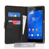 Yousave Accessories Sony Xperia Z3 Leather-Effect Wallet Case - Black