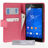 Yousave Accessories Sony Xperia Z3 Leather-Effect Wallet Case - Hot Pink