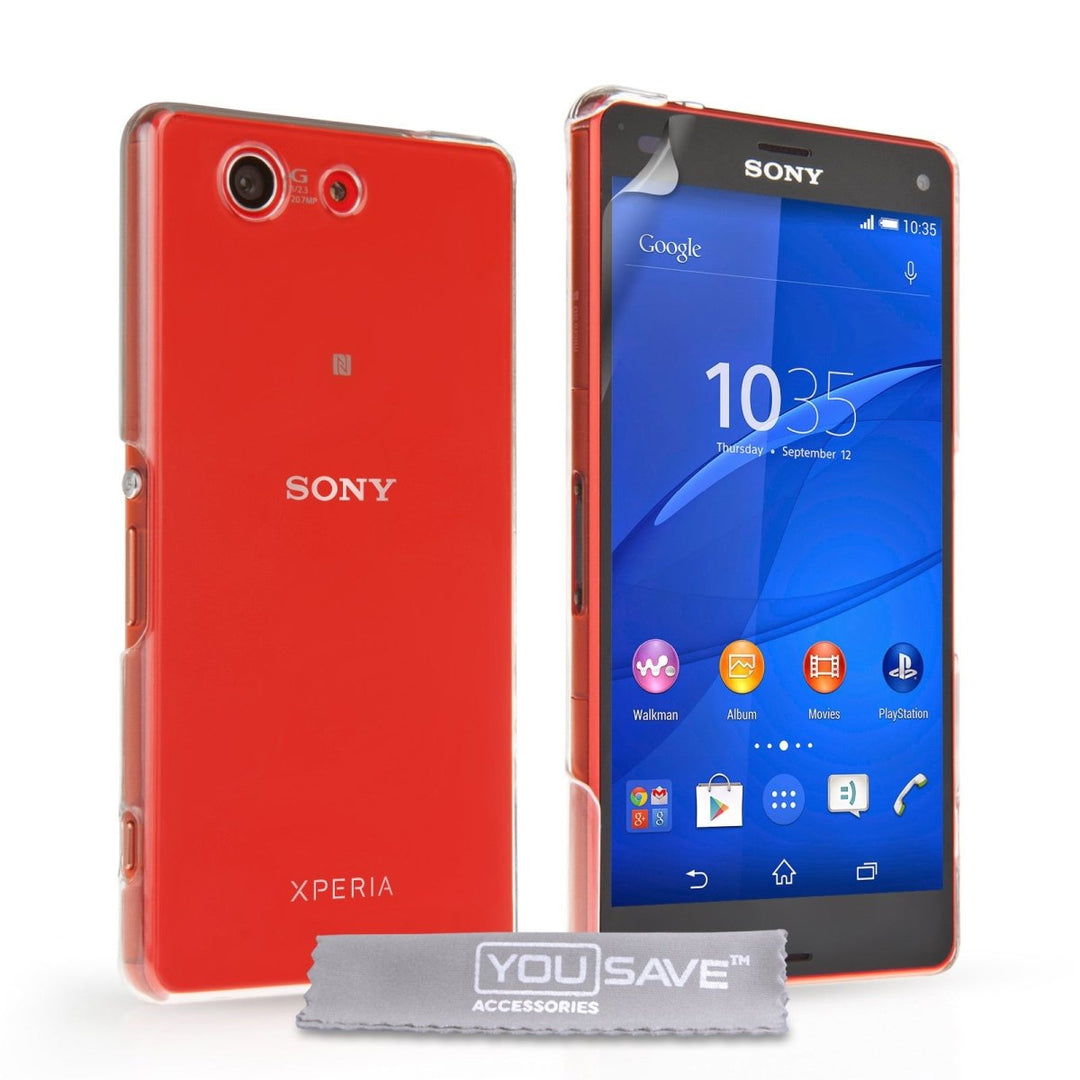 Yousave Accessories Sony Xperia Z3 Compact Hard Case - Crystal Clear - Mobile Madhouse