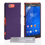 Yousave Accessories Sony Xperia Z3 Compact Hard Hybrid Case - Purple - Mobile Madhouse