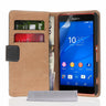 Caseflex Sony Xperia Z3 Compact Real Leather Wallet Case - Black