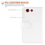 Yousave Accessories Sony Xperia Z3 Compact Leather - Effect Wallet Case - White - Mobile Madhouse