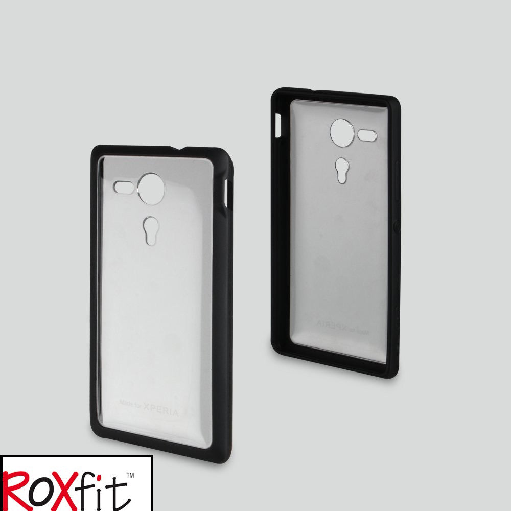 Sony Xperia SP Roxfit Black-Clear Gel Shell