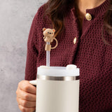 Teddy Bear Straw Cover Topper