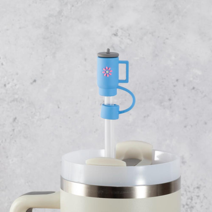 Tiny Tumbler Straw Cover Topper - Blue