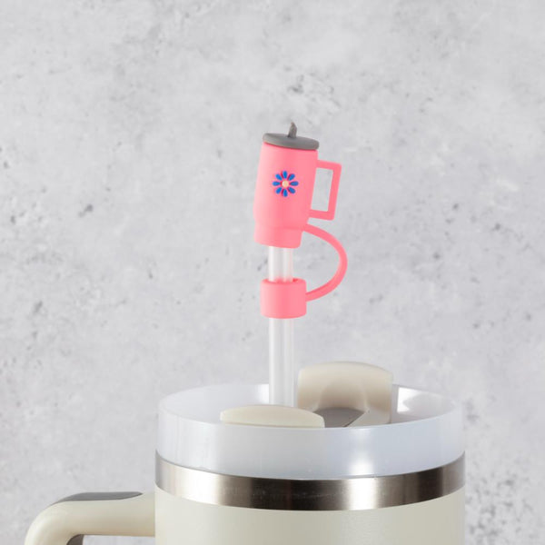 Tiny Tumbler Straw Cover Topper - Hot Pink
