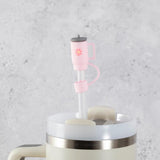 Tiny Tumbler Straw Cover Topper - Baby Pink