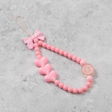 Very Pink Smiley Phone Charm Strap