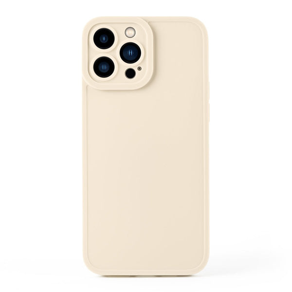 Silicone iPhone 14 Case - Cream - Mobile Madhouse