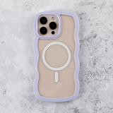 Lilac & Clear Wavy Edge MagSafe iPhone 17 Pro Case