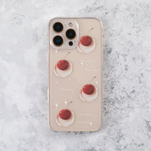 Falling Cherry Clear iPhone 17 Air  Case