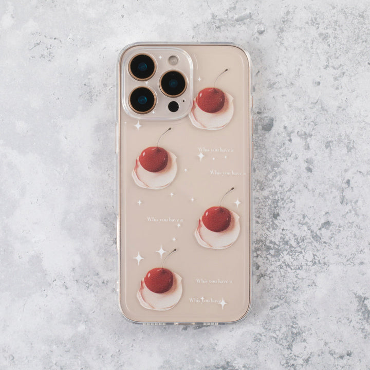 Falling Cherry Clear iPhone 17 Air  Case