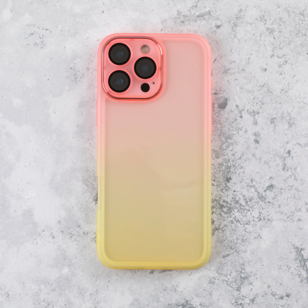 Gradient Fade Pink Yellow iPhone 17 Pro Case