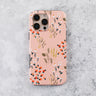 Blush Pink Floral Tough Phone Case – iPhone 15 Pro