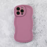 Raspberry Wavy iPhone 16 Case – Matte & Shockproof