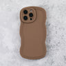Mocha Wavy iPhone 17 Case  Matte & Shockproof