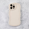 Ivory White Wavy iPhone 17 Air Case  Matte & Shockproof