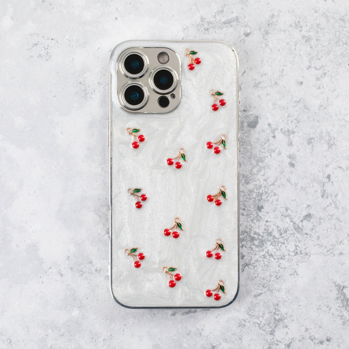 Cherry Luxe Pearl iPhone 17 Air  Case