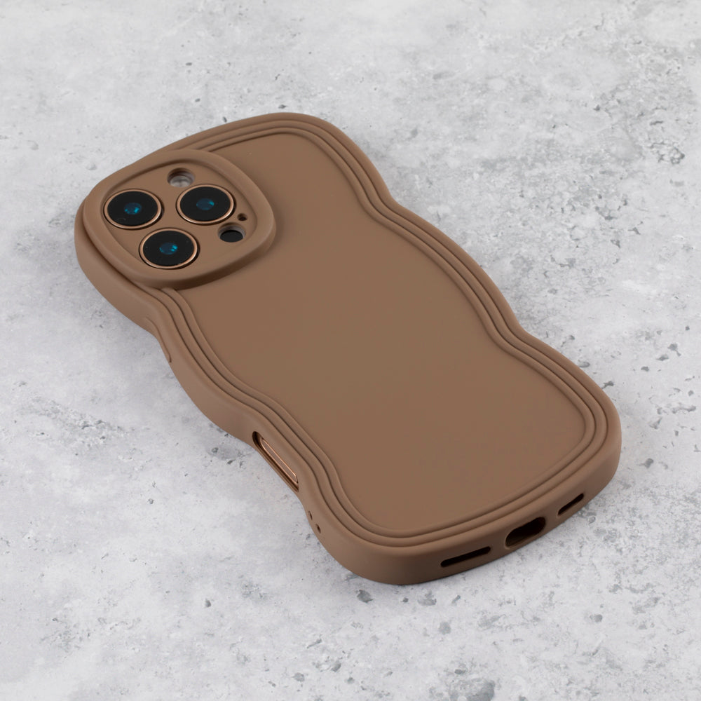 Mocha Wavy iPhone 17 Air Case  Matte & Shockproof