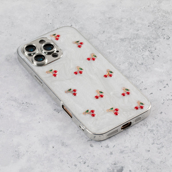 Cherry Luxe Pearl iPhone 17 Case