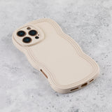 Ivory White Wavy iPhone 17 Air Case  Matte & Shockproof
