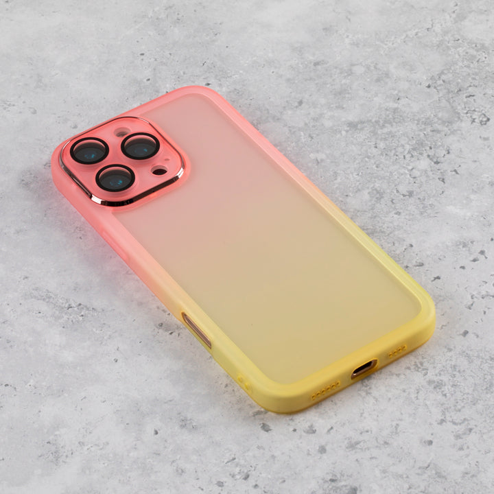 Gradient Fade Pink Yellow iPhone 16 Plus Case