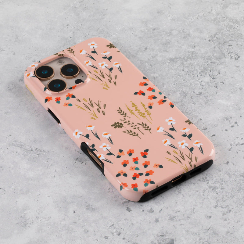 Blush Pink Floral Tough Phone Case  iPhone 17 Air