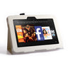 Caseflex Kindle Fire HD Textured Leather-Effect Stand Case - White