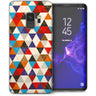 Samsung Galaxy S9 Geometric Triangles TPU Gel Case - Blue / Red