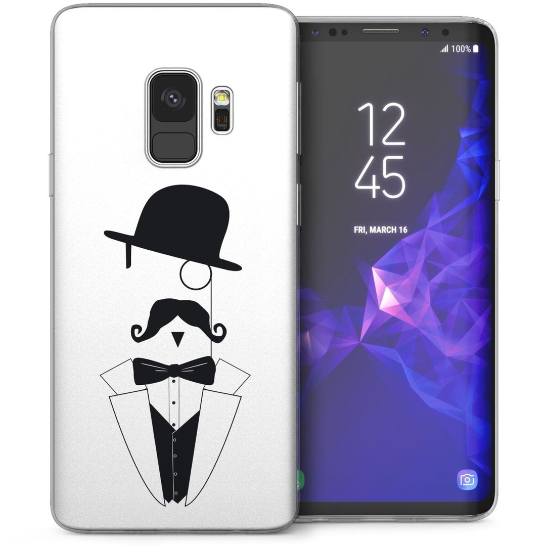 Samsung Galaxy S9 Mr. Moustache TPU Gel Case - Black - Mobile Madhouse
