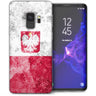 Samsung Galaxy S9 Retro Poland Flag TPU Gel Case - White