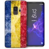 Samsung Galaxy S9 Retro Romania Flag TPU Gel Case - Yellow - Mobile Madhouse