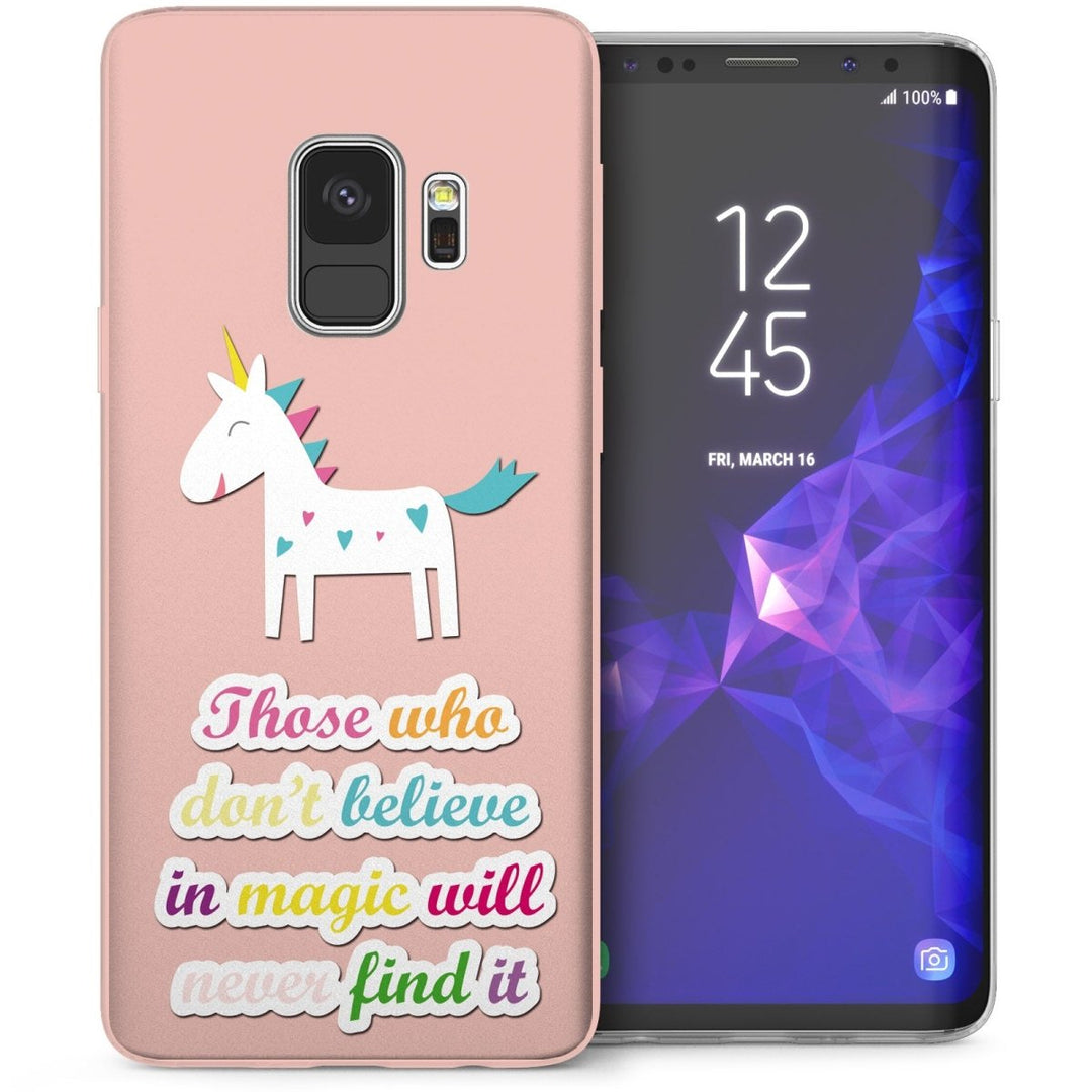 Samsung Galaxy S9 If you dont believe in magic Unicorn TPU Gel Case - Pink - Mobile Madhouse