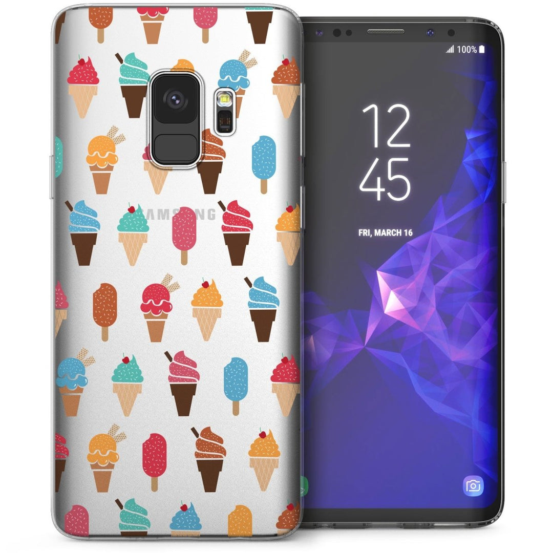 Samsung Galaxy S9 Tiny Ice Creams TPU Gel Case - Clear - Mobile Madhouse
