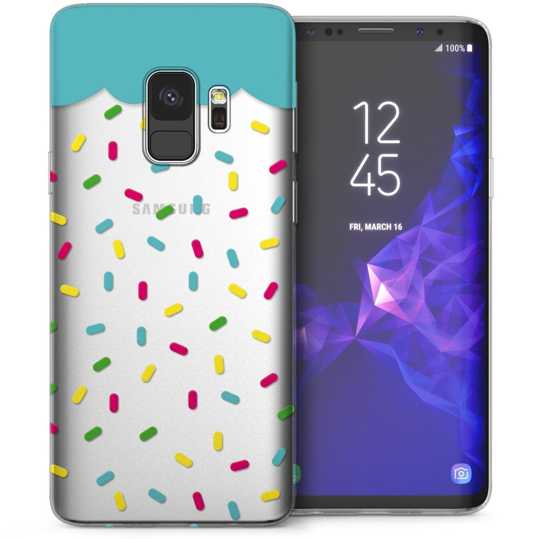 Samsung Galaxy S9 Sugar Sprinkles TPU Gel Case - White - Mobile Madhouse