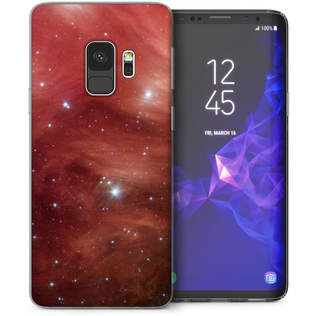 Samsung Galaxy S9 Space Scene TPU Gel Case - Red - Mobile Madhouse