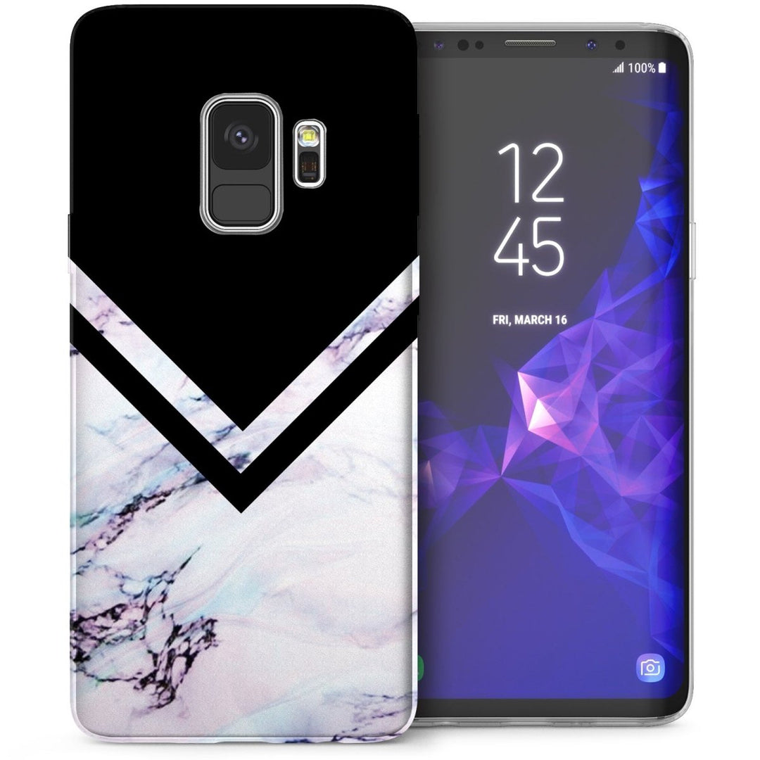 Samsung Galaxy S9 Marble Arrow TPU Gel Case - Purple - Mobile Madhouse