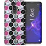 Samsung Galaxy S9 Marble Hexagons TPU Gel Case - Pink
