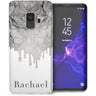 Samsung Galaxy S9 Marble Melt Personalised TPU Gel Case - Grey