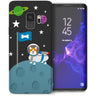 Samsung Galaxy S9 Corgi On The Moon TPU Gel Case - Black