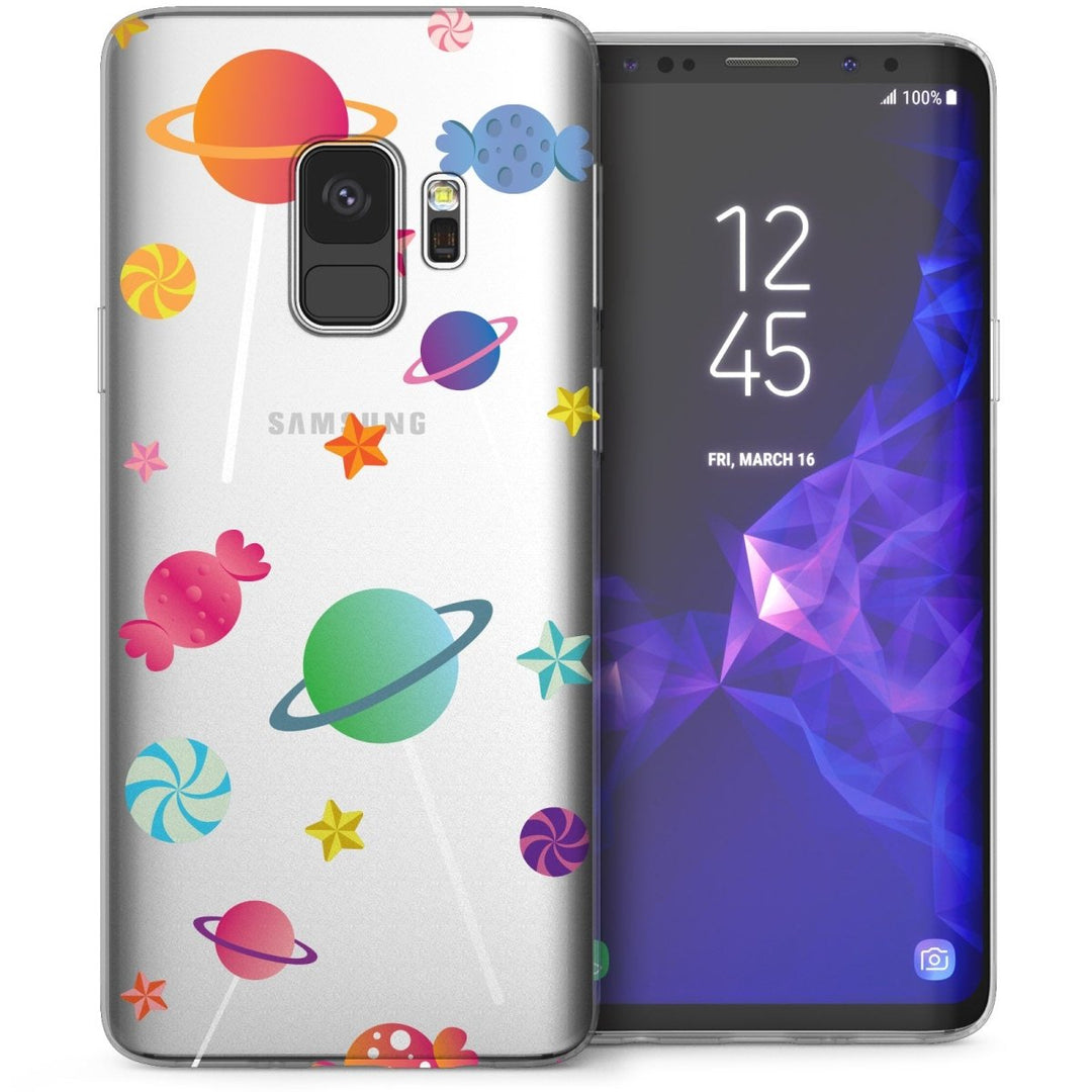 Samsung Galaxy S9 Planets And Sweets TPU Gel Case - White - Mobile Madhouse