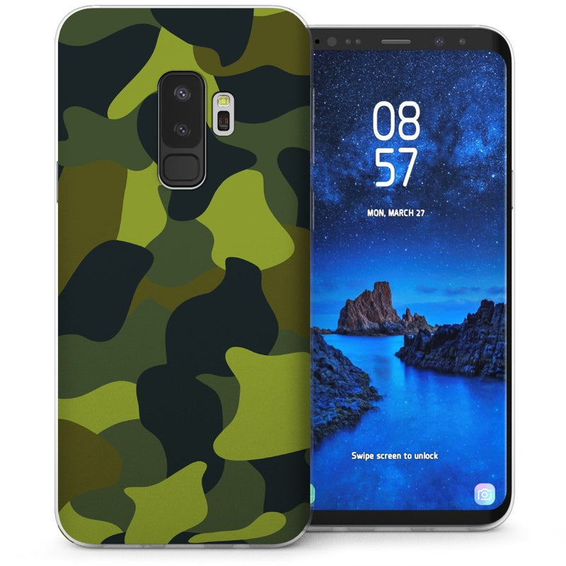 Samsung Galaxy S9 Plus Camouflage Military Camo TPU Gel Case - Green - Mobile Madhouse