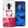 Samsung Galaxy S9 Plus Retro Poland Flag TPU Gel Case - White