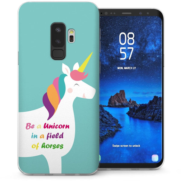 Samsung Galaxy S9 Plus Be a Unicorn TPU Gel Case - Green - Mobile Madhouse