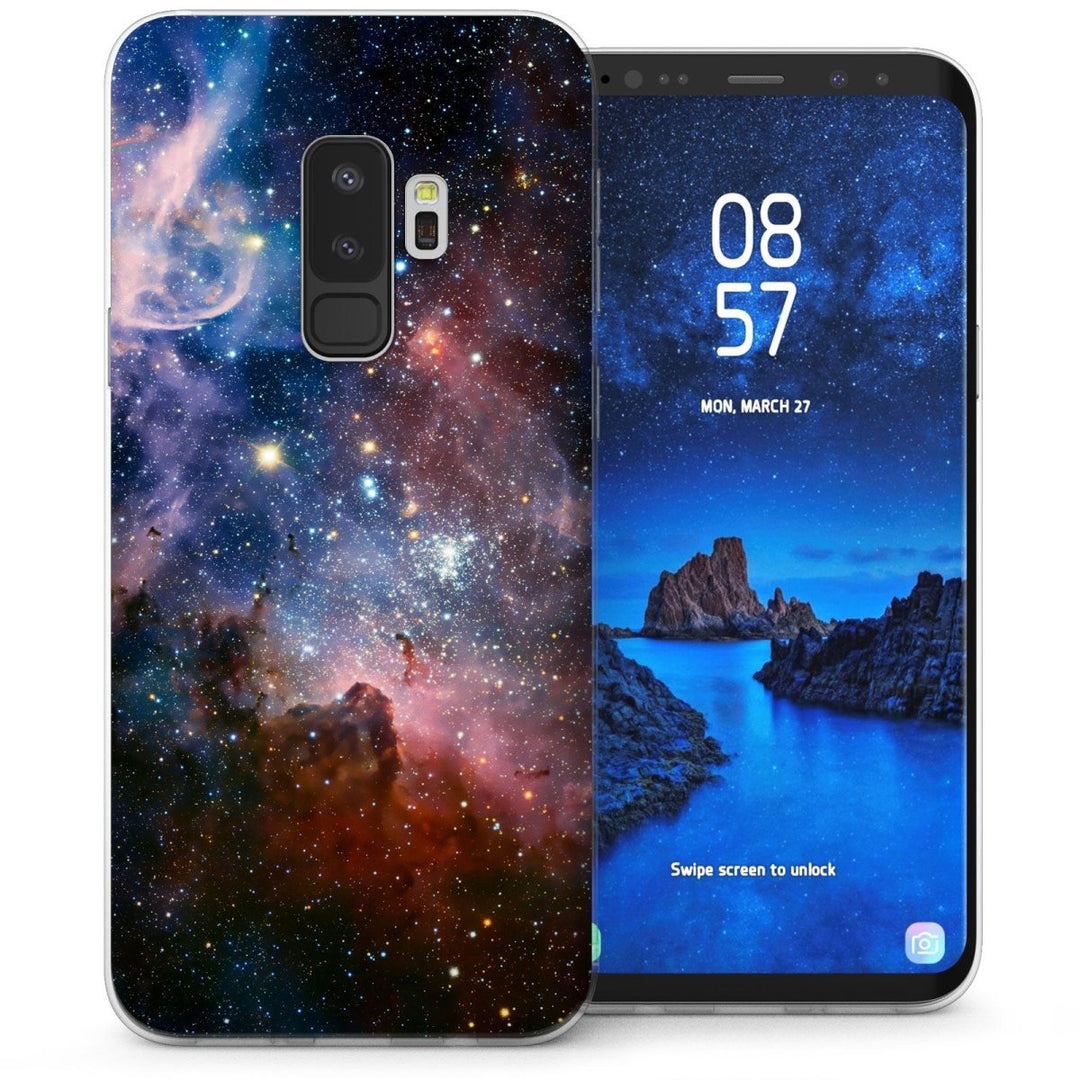 Samsung Galaxy S9 Plus Constellations Space Art TPU Gel Case - Black - Mobile Madhouse