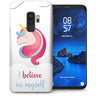 Samsung Galaxy S9 Plus Unicorn I Believe in Myself TPU Gel Case - White