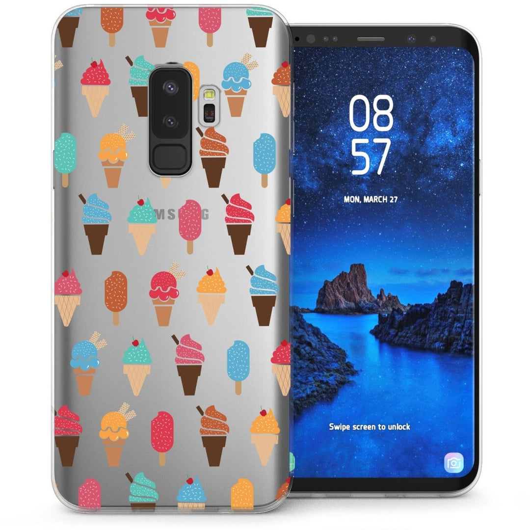 Samsung Galaxy S9 Plus Tiny Ice Creams TPU Gel Case - Clear - Mobile Madhouse